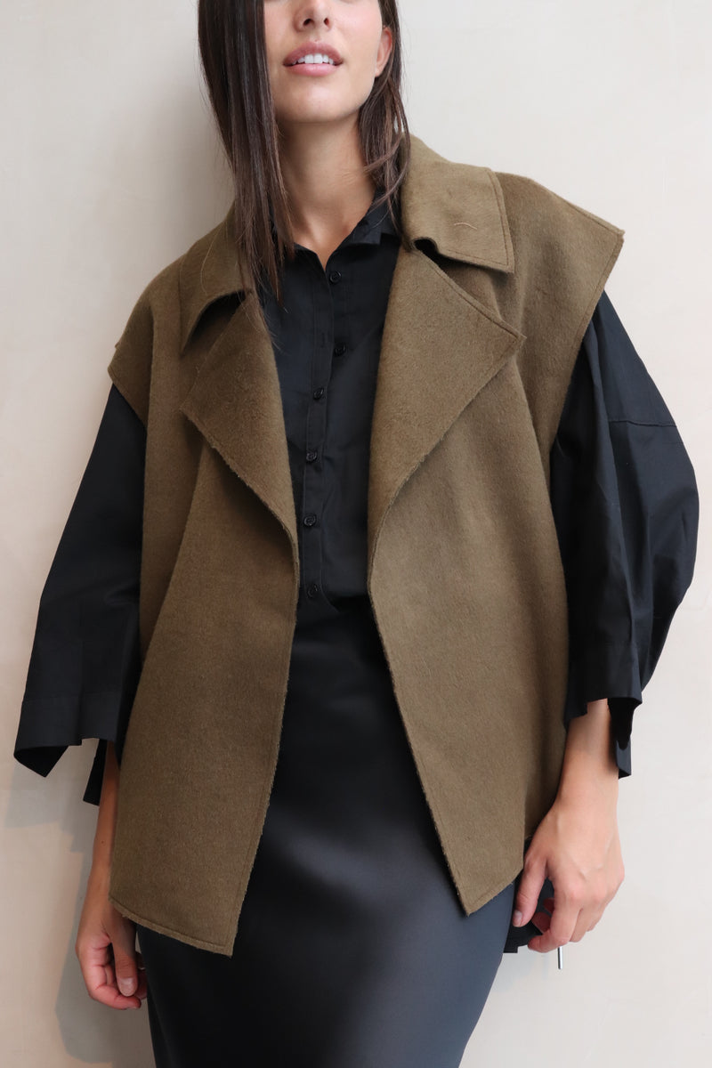 GILET OLIVE