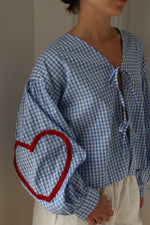 BLOUSE VICHY COEUR