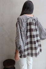 BLOUSE ROMANCE CARREAUX