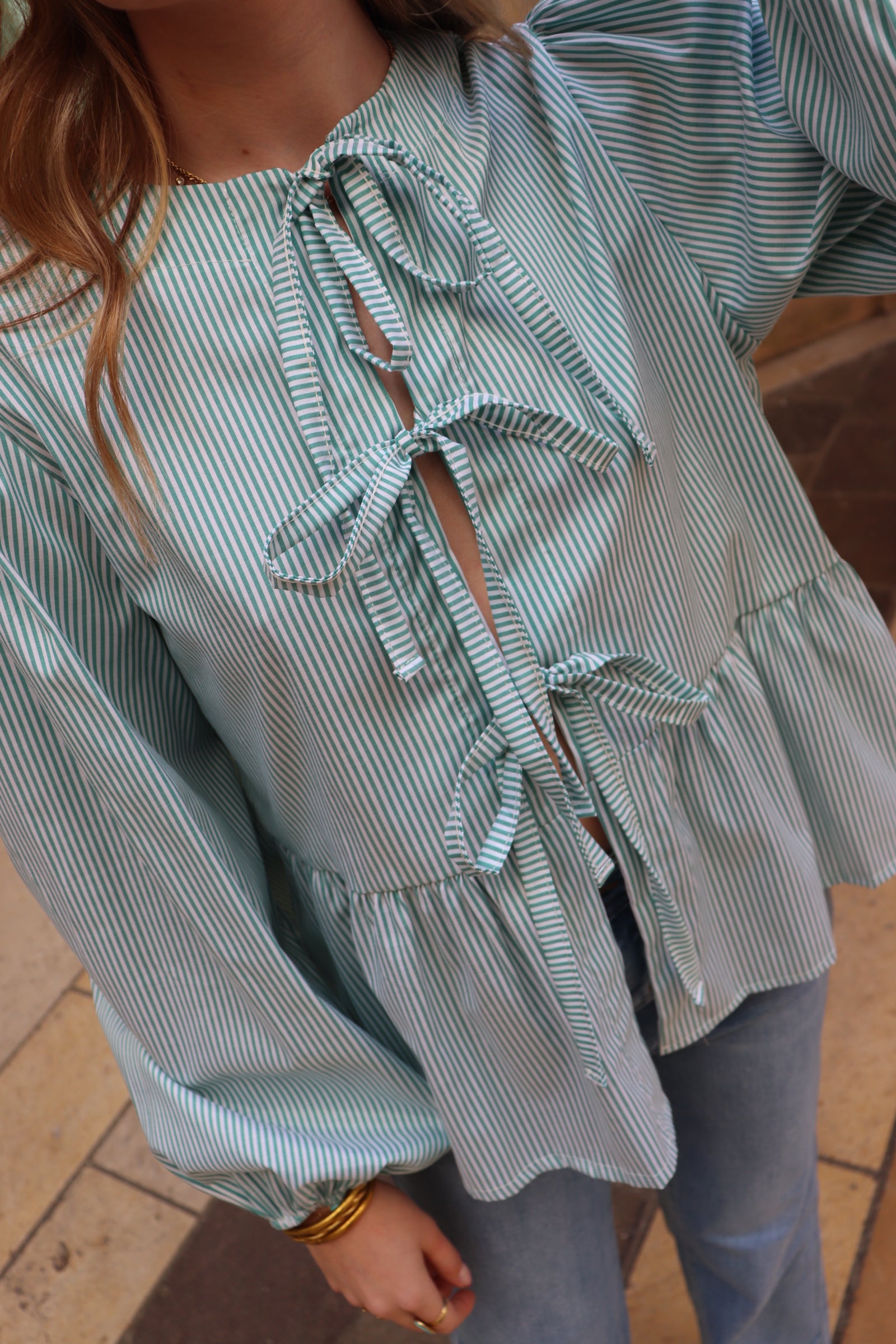 CASSY STRIPED BLOUSE