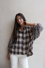 BLOUSE ROMANCE CARREAUX