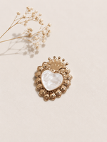 BROCHE COEUR RESINE