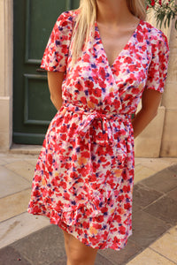 SHORT POPPY DRESS